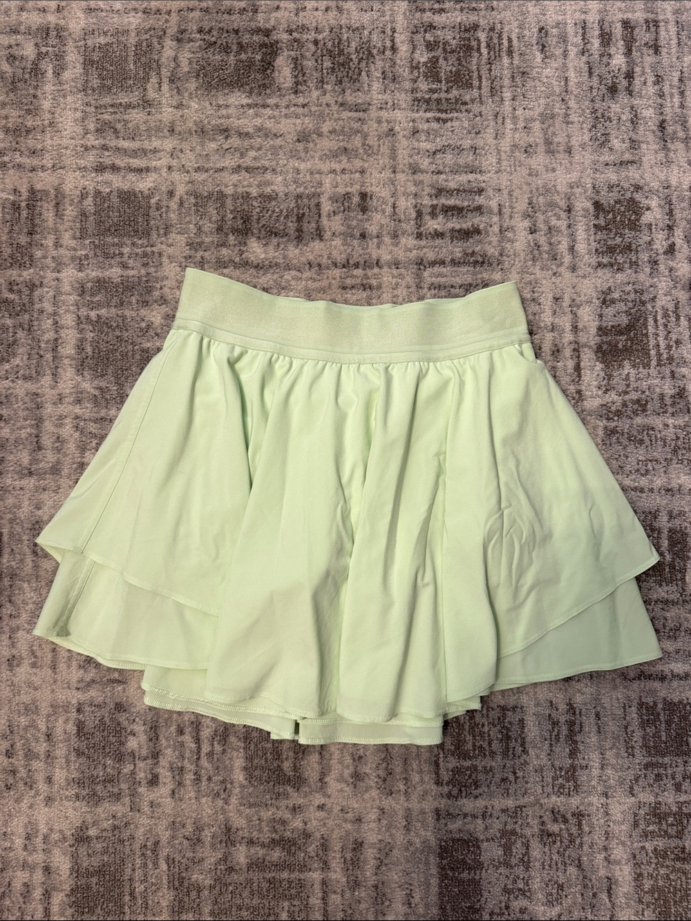 Lululemon Light Green Layered Flare Skirt